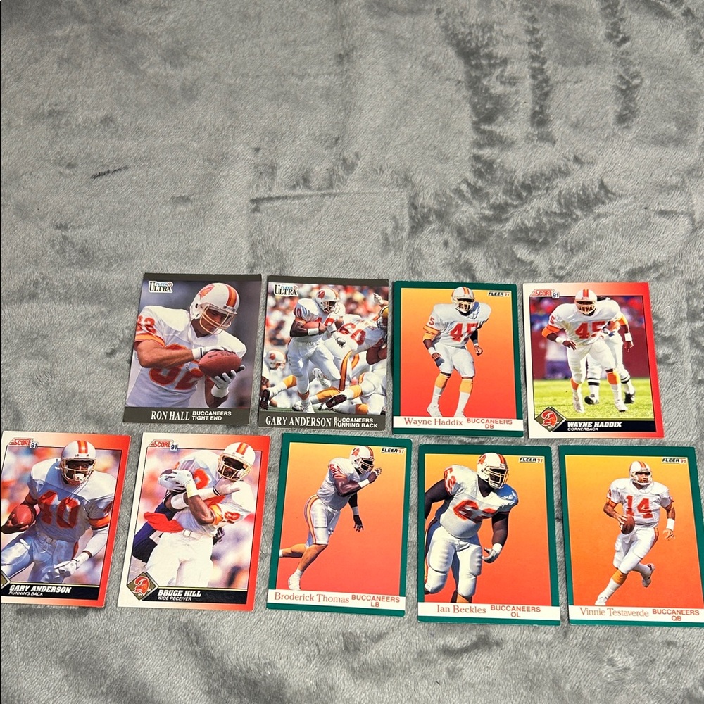 Tampa Bay Buccaneers Lot Of 9 Cards 1990’s